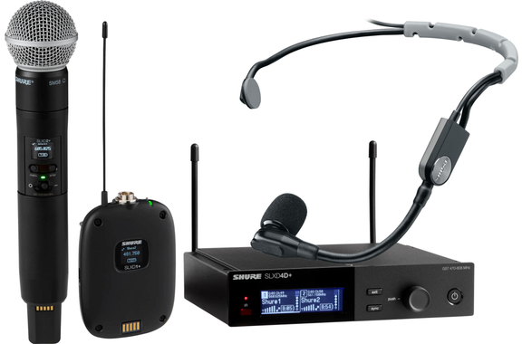 Shure SLXD4D+ / SLXD2D+/58 / SLXD1D+  / SM35 S50 Set image 1