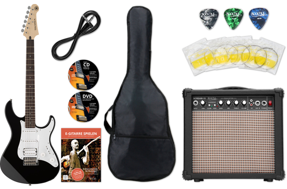Yamaha Pacifica 012 BL E-Gitarre Black Starter Set image 1