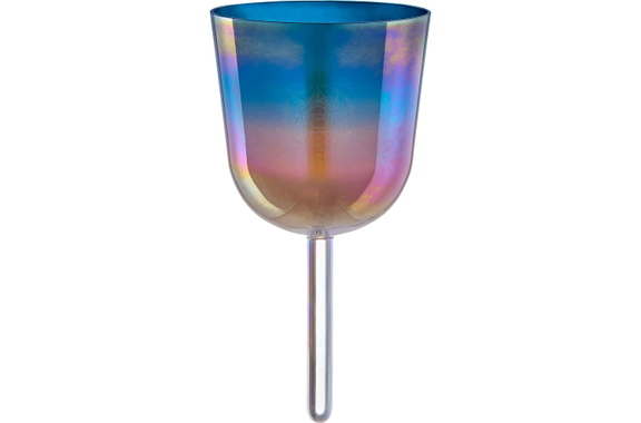Meinl Sonic Energy ESOLCSB528 4,5" Essence Solfeggio Crystal Singing Bowl Mi 528 Hz Sunrise Blue image 1