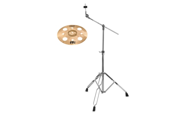 Meinl Classics Custom Brilliant 12" Trash Splash + Galgenbekkenstandaard Set image 1
