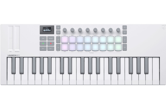 Novation Launchkey 37 Mini MK4 Bianco image 1