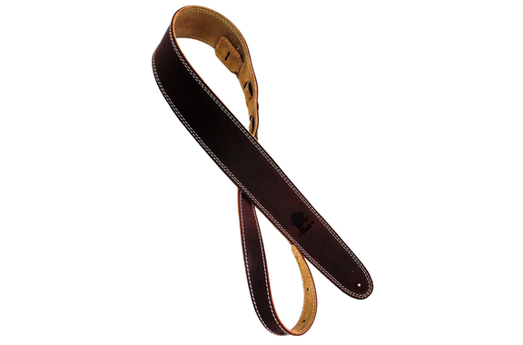 Shaman Standard 03 Sangle En Cuir Marron, Couture Blanche Lisse image 1