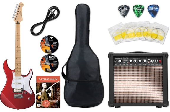 Yamaha Pacifica 112VM RL RM E-Gitarre Red Metallic Starter Set image 1
