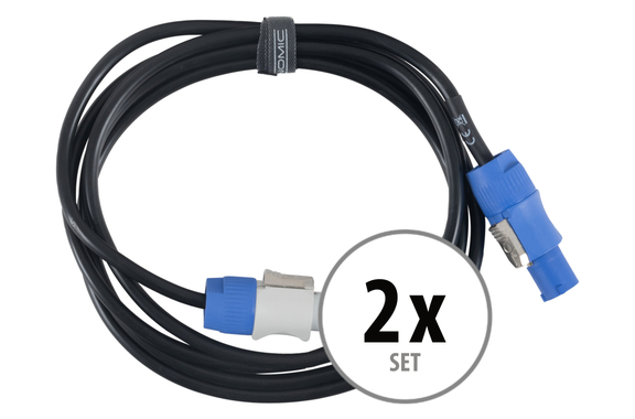 Pronomic Power Twist 2.5 Power Cable 2.5m 2x Set image 1