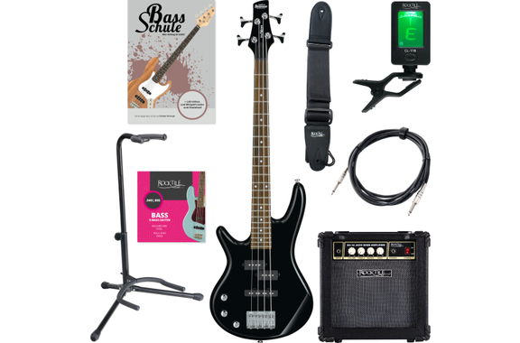 Ibanez GSRM20L-BK  Basse Électrique Gaucher Black Starter Set image 1