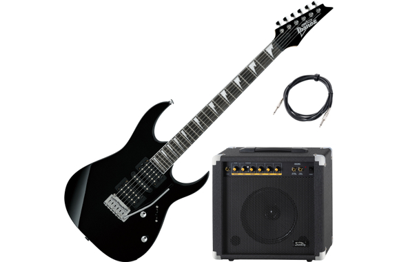 Ibanez GRG170DX-BKN Electric Guitar AK20G Set image 1