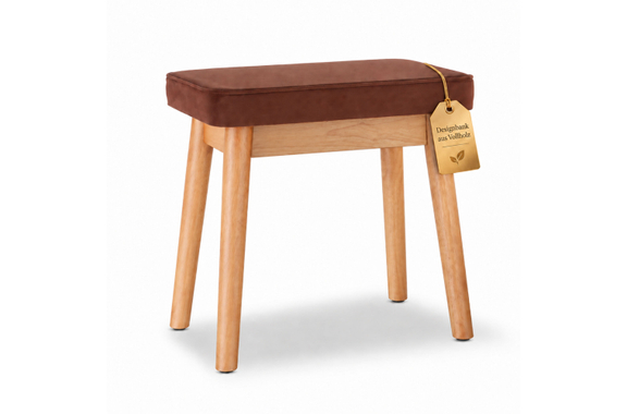 Classic Cantabile Banc De Piano Design Velours Chêne image 1