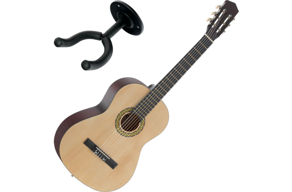 Classic Cantabile AS-851 4/4 Set Chitarra Classica Con Supporto Da Parete image 1