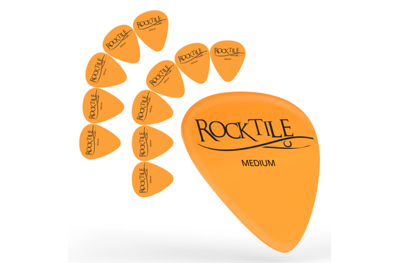 Rocktile Médiators Jaune Medium Pack de 12 image 1
