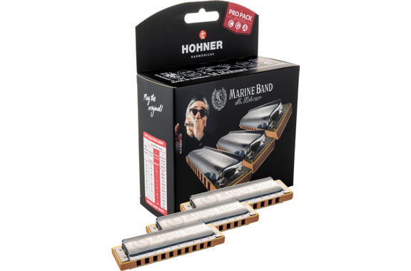 Hohner Marine Band Classic Armónica Pro Pack C/G/A image 1
