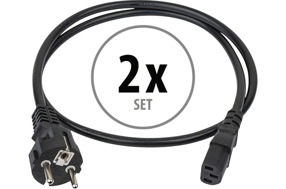 DAP Audio Powercord OFC HiFi Koudapparaatkabel 3m 2x Set image 1