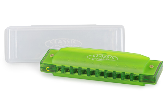 Classic Cantabile FBH-10 GN FunKids Armonica a Bocca C-Dur Verde image 1