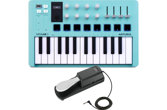 Arturia MiniLab 3 Aquamarine Set image 1
