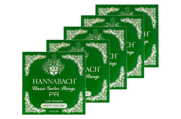 Hannabach 8152 LT H-Saite Low Tension grün 5er Pack image 1