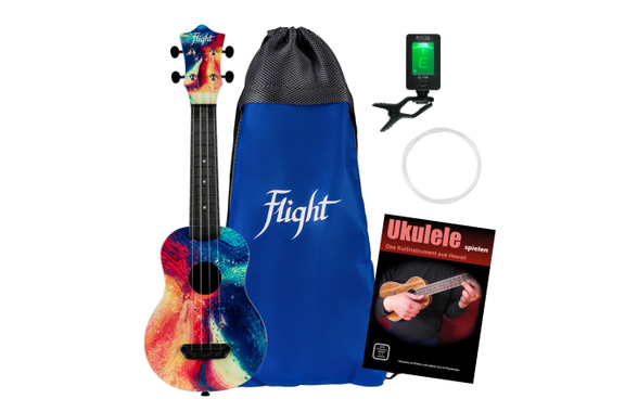 Flight UTS-40 Swirl Ultra Travel Ukulele Set image 1