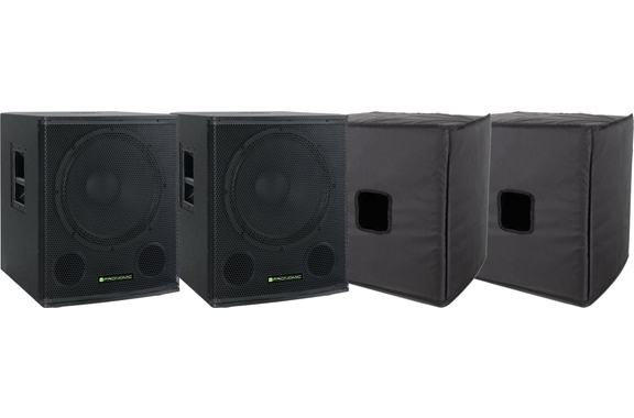 Pronomic SA-18 SUB Actieve Subwoofer + Cover 2x Set image 1