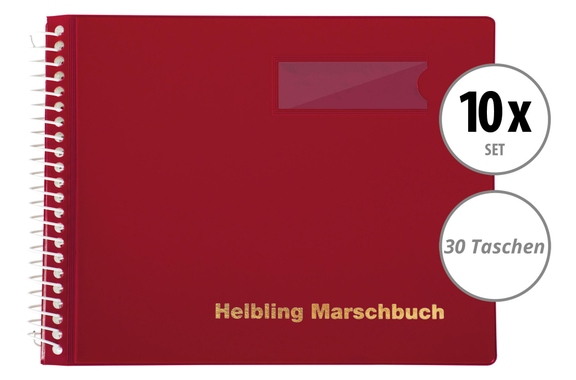 Helbling BMR30 Marschbuch rot 30 Taschen 10x Set image 1