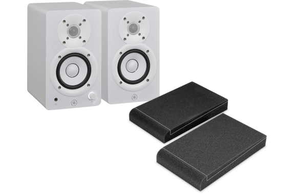 Yamaha HS 3W Aktiv Studiomonitor Paar ISO-Stand Set image 1