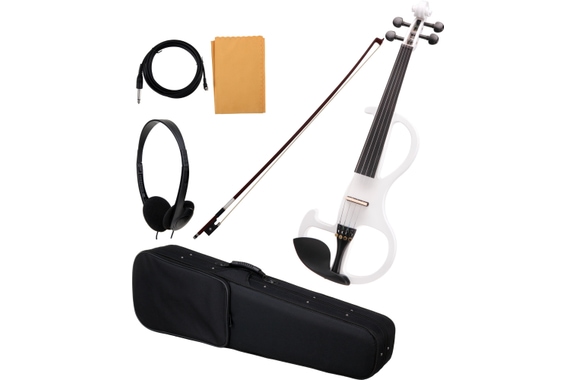 Classic Cantabile EV-90WH 4/4 E-Violine weiß image 1