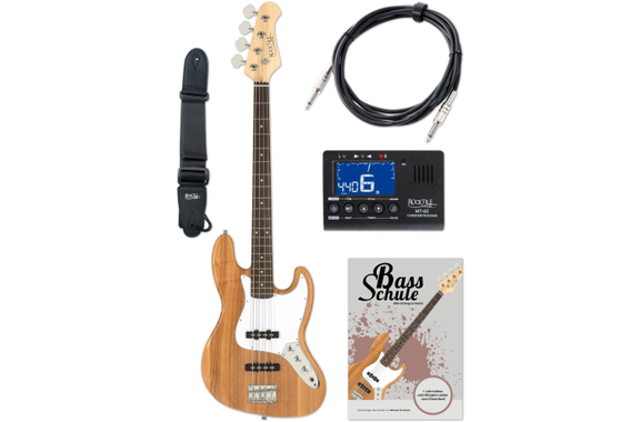 Rocktile Pro JB-30PR Ashwood E-Bass Natur Set image 1