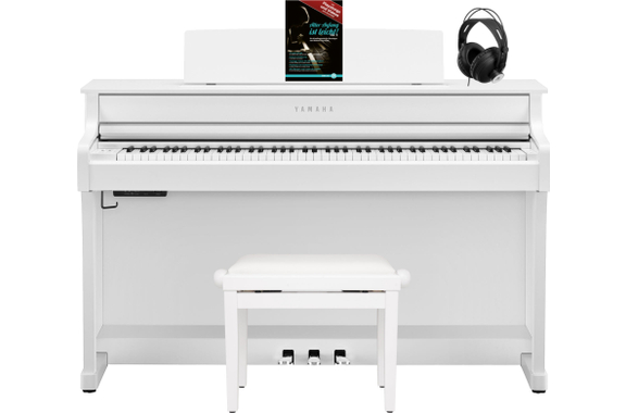 Yamaha CLP-845 WH Digitalpiano Set Bianco image 1