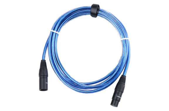 Pronomic Stage XFXM-Blue-2.5 Câble Micro XLR 2,5 m Bleu Métallique image 1