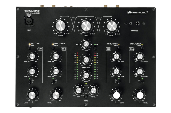 Omnitronic TRM-402 Mixeur Rotary 4 Canaux image 1