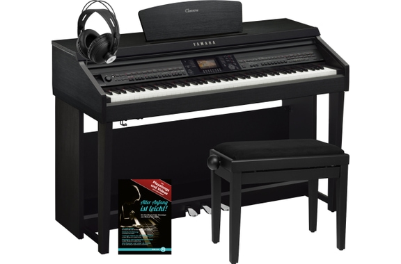 Yamaha CVP-701 B Clavinova Digitalpiano Schwarz Matt Set image 1
