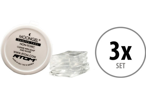 RTom Moongel Damper Pads Clear 3-Pack image 1