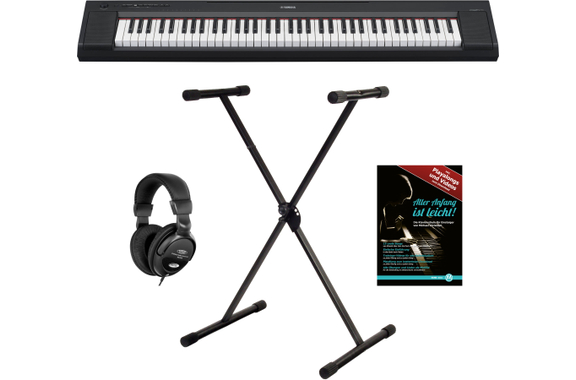 Yamaha Piaggero NP-35 Portable Piano Schwarz Set image 1