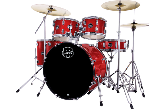 Mapex Comet Pro Pack Stage Drum Kit Infra Red image 1