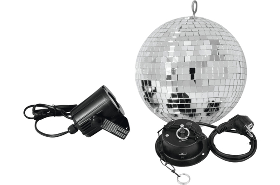 Set Eurolite Palla Specchiata 20 cm con Spot LED image 1