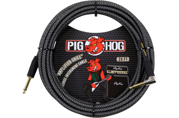 Pig Hog "Amplifier Grill" Instrumentenkabel 6m Winkel image 1