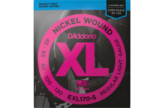 D'Addario EXL170-5 Regular Light image 1