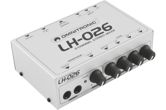 Omnitronic LH-026 Mixeur Stéréo 3 Canaux image 1