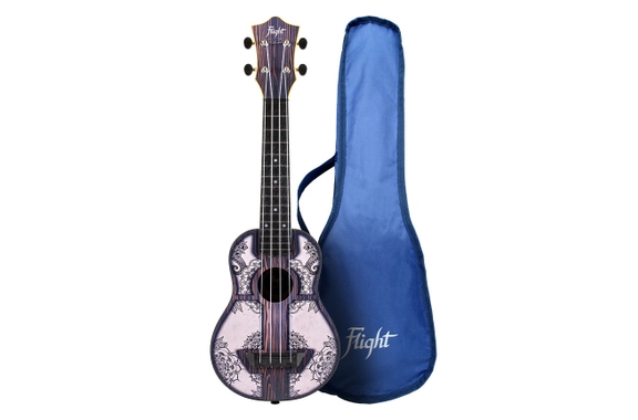 Flight TUS40 Mandala Wood Travel Sopran Ukulele image 1