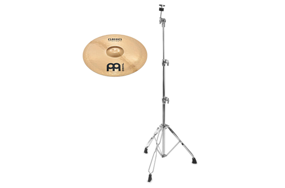 Meinl Classics Custom Brilliant 20" Medium Ride + soporte recto para platillos SET image 1