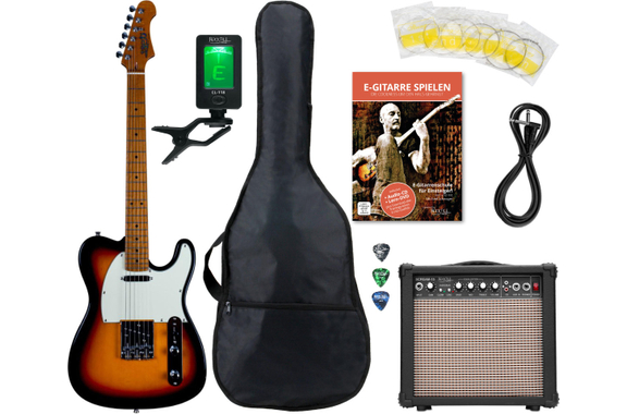 Jet Guitars JT-300 Guitare Électrique Sunburst Set Débutant image 1