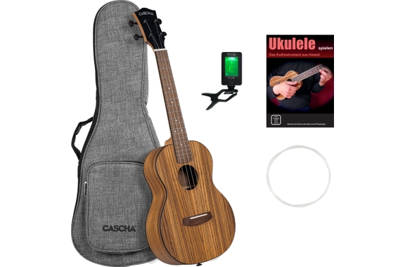 Set de Ukulele Tenor Cascha Zebra Wood image 1
