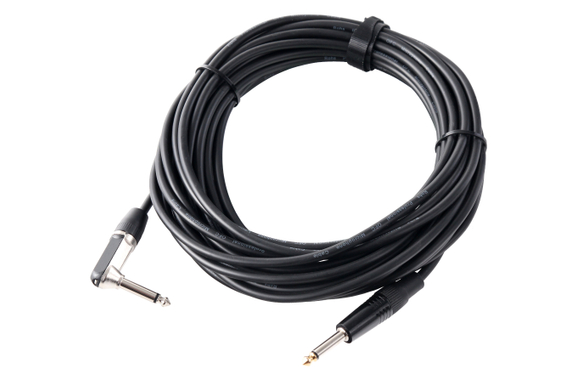Pronomic Stage INST-A-10 Instrument Cable Right-Angle Plug 10m Black image 1