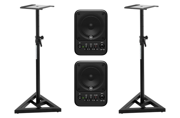 Yamaha MS101-4 Desktop Monitor Stativ Set image 1