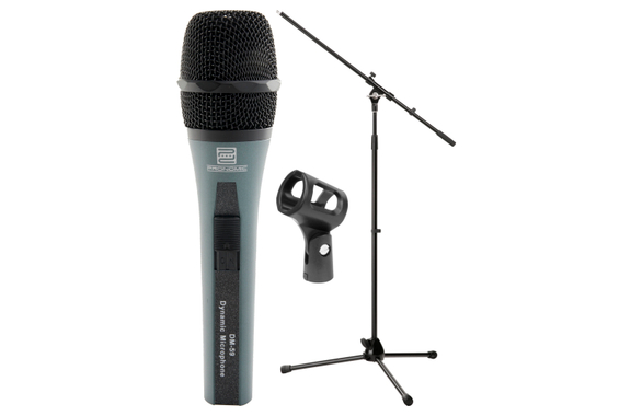 Pronomic DM-59 Microfono Starter SET+ Pronomic MS-15 Pro Supporto Microfono con Asta image 1