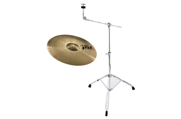 Paiste 18" PST 5 Medium Crash Galgenstandaard Set image 1