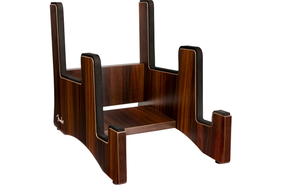 Fender Deluxe Support Multi-Positions En Bois À Deux Niveaux image 1