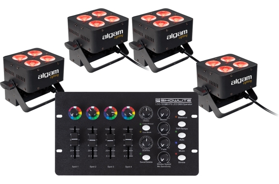 Algam Lighting LAL PAR-410-QUAD Lichtanlage Set image 1