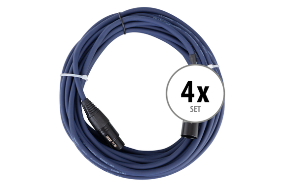 Pronomic Stage DMX3-10 Cavi DMX 10m Set da 4 image 1