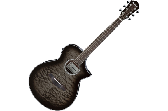 Ibanez AEWC16QA-TKH Westerngitarre Transparent Black Sunburst Gloss image 1