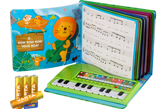 FunKey Musikbuch mit Leuchttastenkeyboard Set mit Batterien image 1