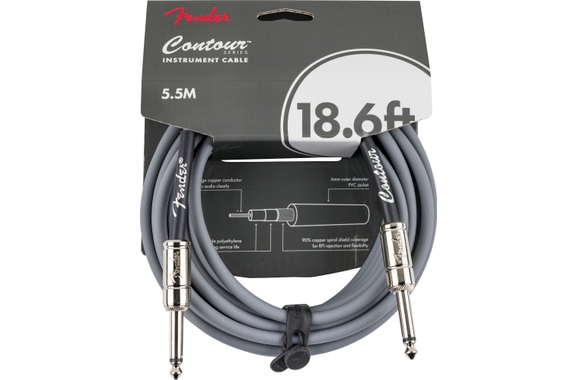 Fender Contour Series Câble Instrument 18,6' Inca Silver image 1