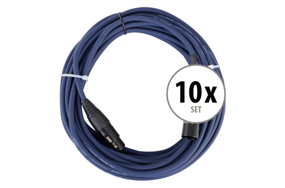 Pronomic Stage DMX3-10 Cavi DMX 10m Set da 10 image 1